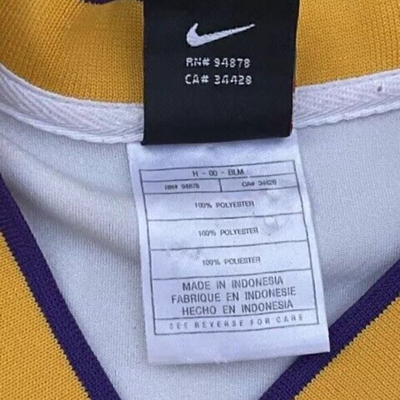 Rare Vintage Nike Los Angeles LA Lakers Warm Up Shooting Shirt Size XL - Picture 14 of 16